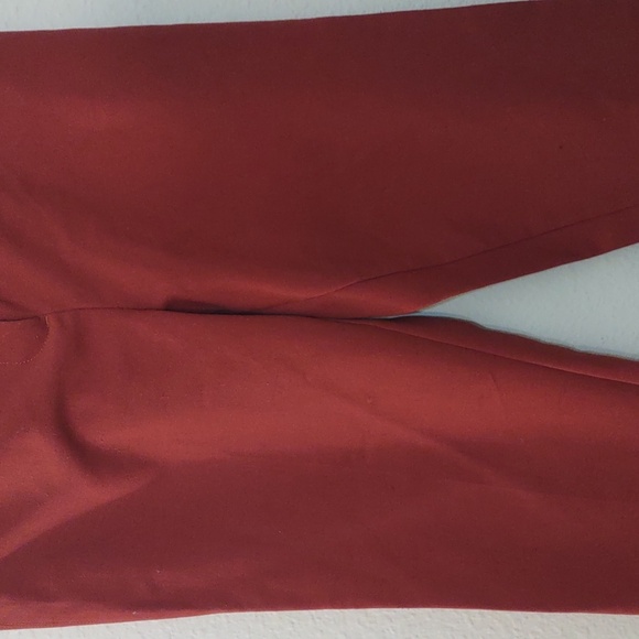 SLIGHTLY USED ANN TAYLOR SIZE 12 COLOR BURNT ORANGE DRESS PANTS - Picture 5 of 15